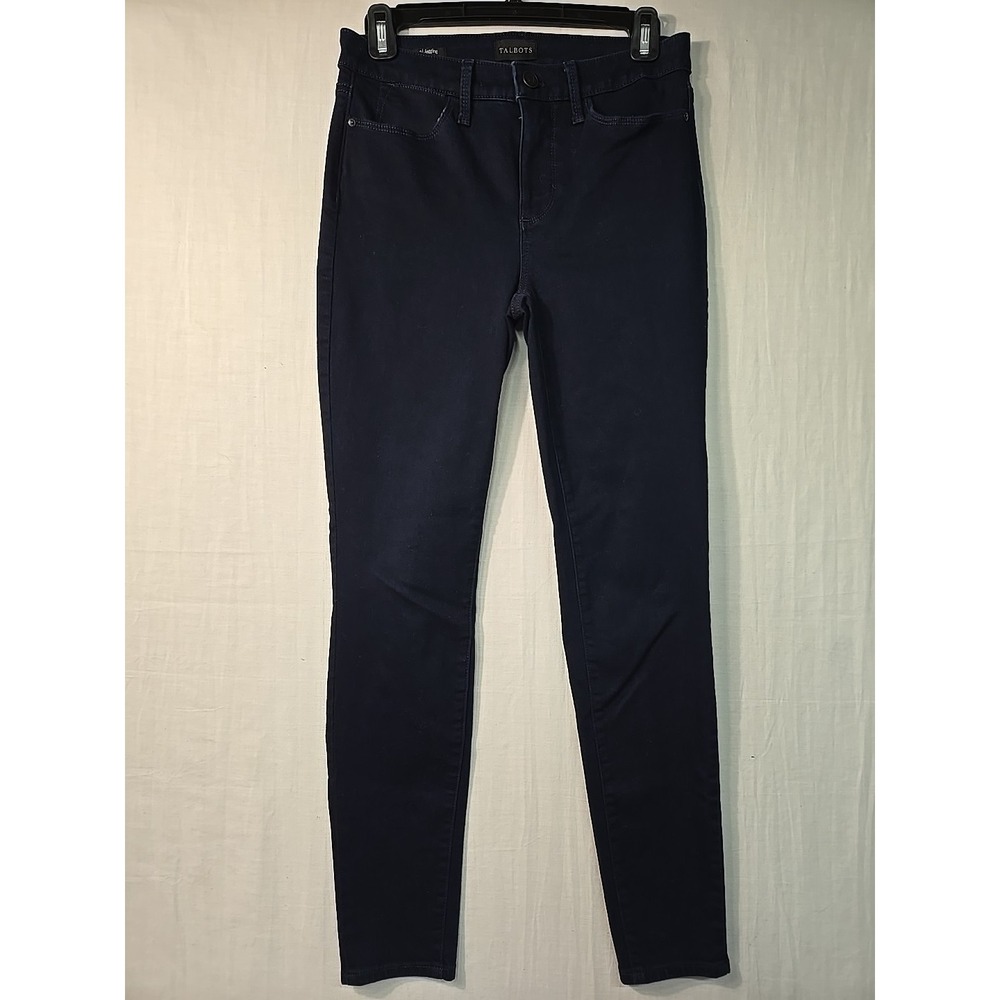 Talbots‎ Women's Jeans Stretch Jeggings Dark Wash Size 2 Mid Rise Spandex